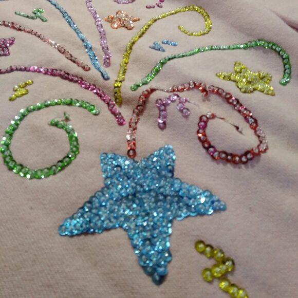 Vintage Star Celebration Flourish Sequins Crewneck - Picture 4 of 9
